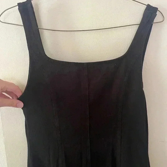 Sleeveless FP BEACH Black Dress W/ Buttons Size small Pre Owned - Picture 7 of 11